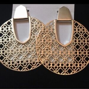 Kendra Scott Diane Rose Gold Filigree Earrings